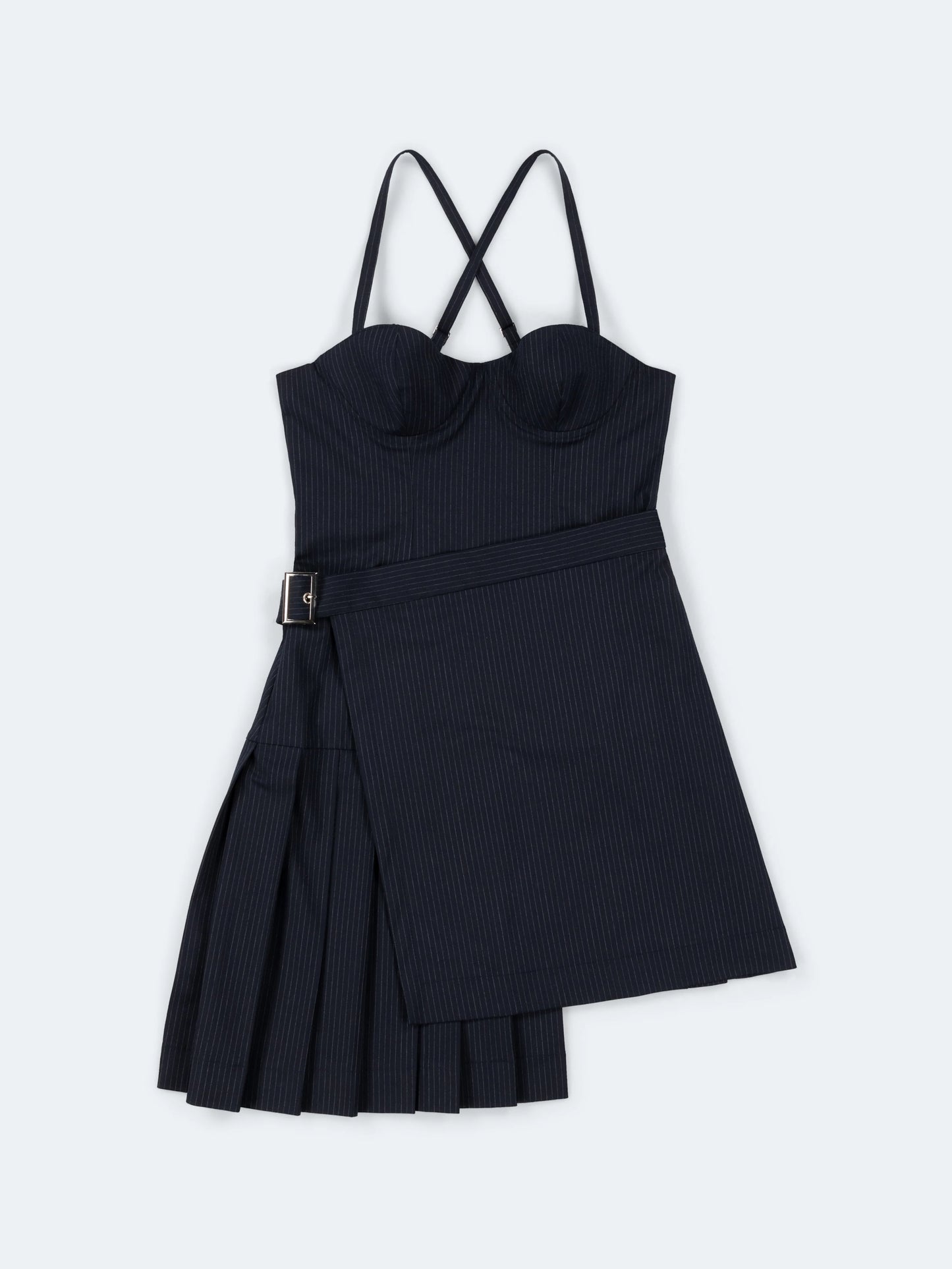 Charles Jeffrey LOVERBOY Mini Kilt Dress Blue