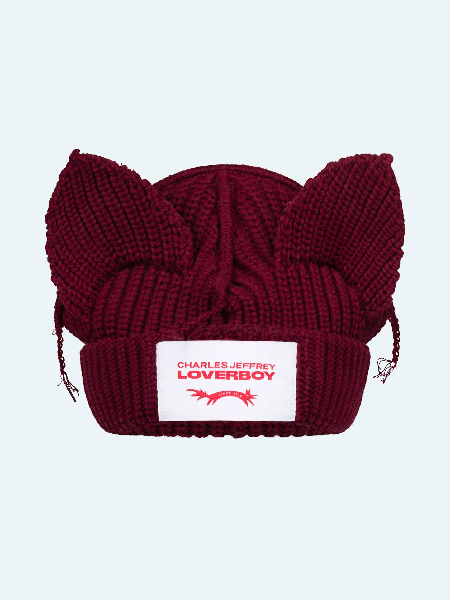 Charles Jeffrey LOVERBOY Chunky Ears Beanie Red