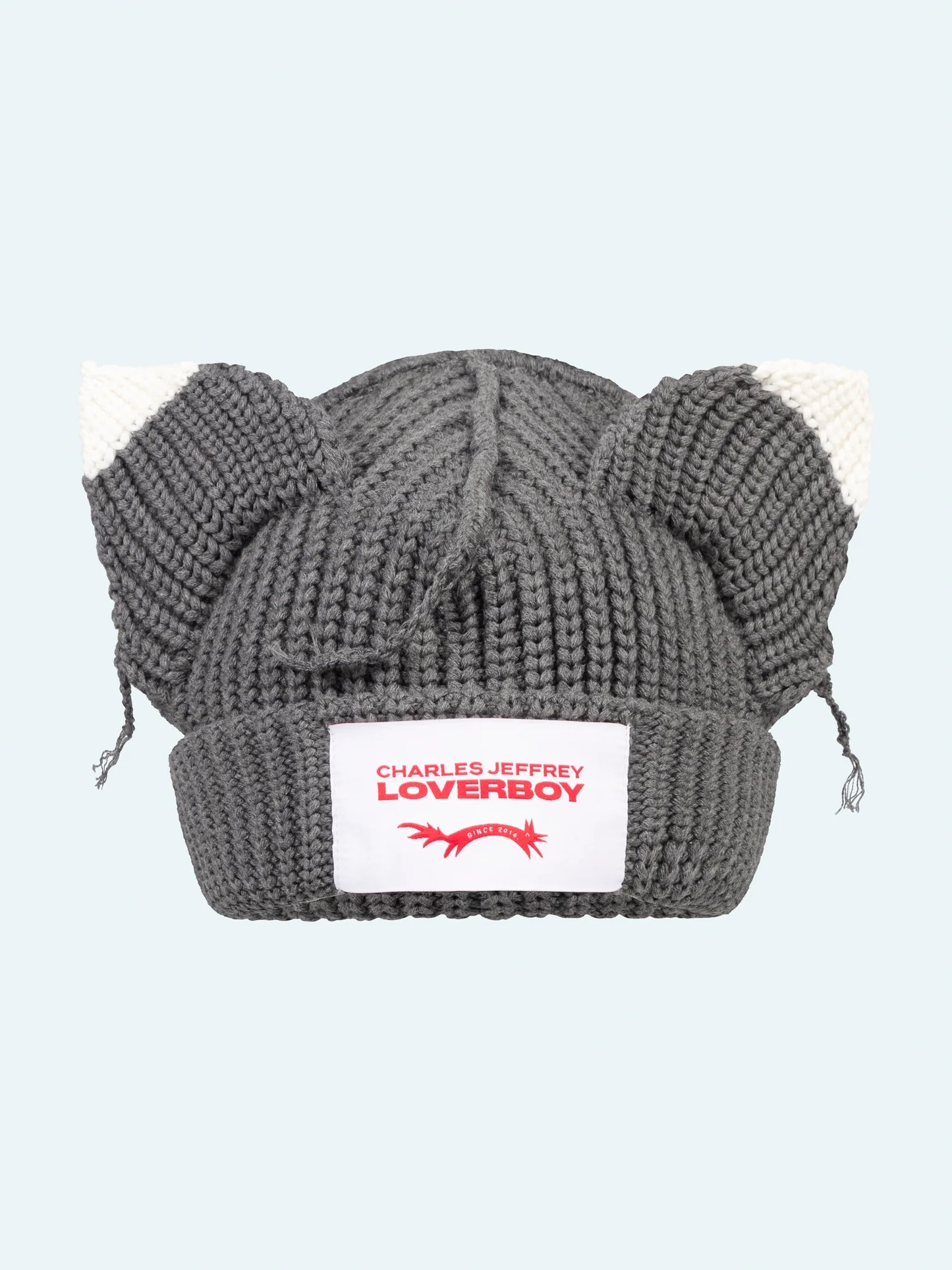 Charles Jeffrey LOVERBOY Chunky Ears Beanie Grey