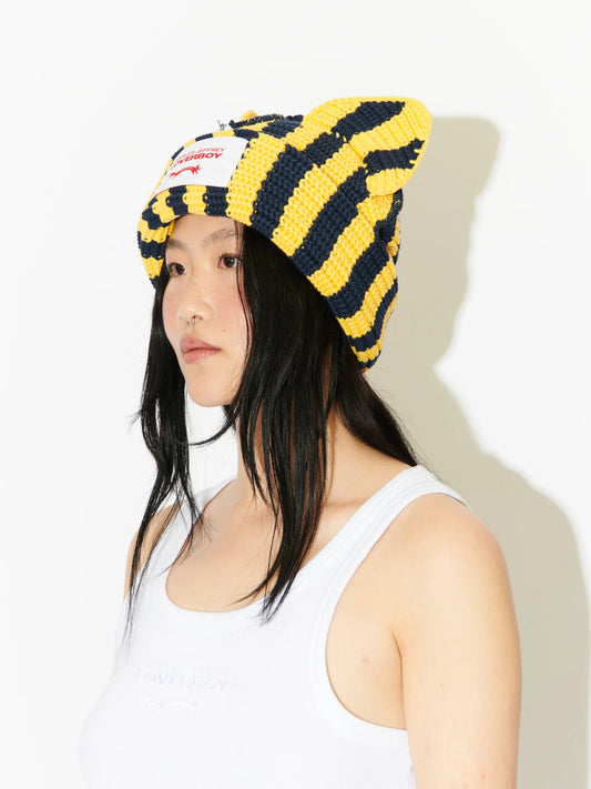 Charles Jeffrey LOVERBOY Chunky Ears Beanie Yellow