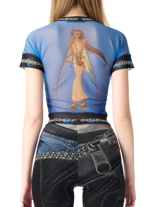 Ottolinger Mesh T-Shirt Print Green