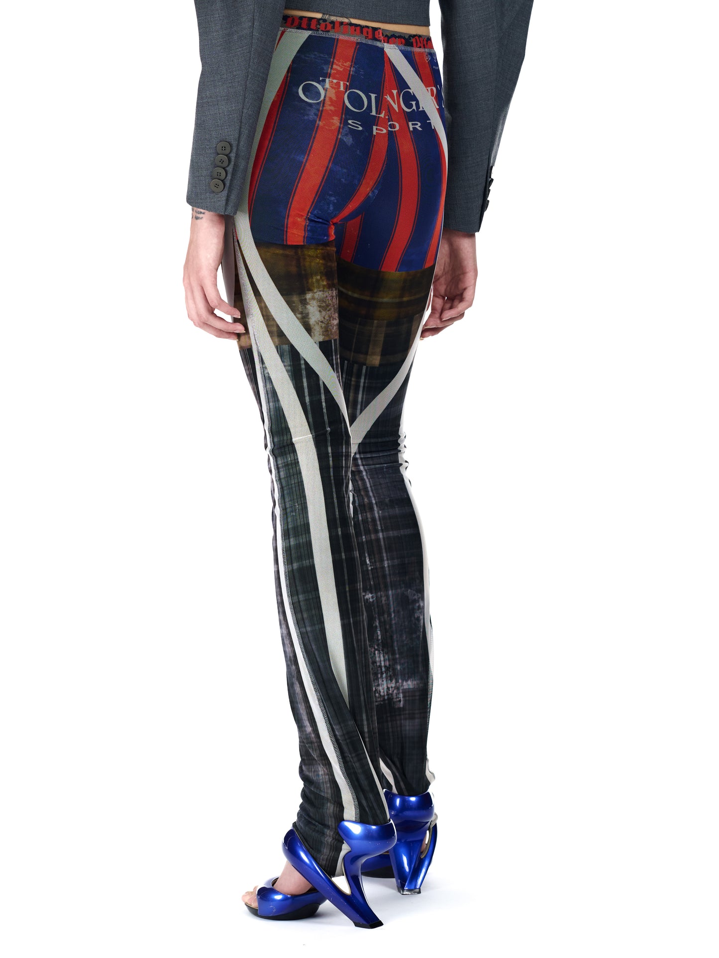 Ottolinger Mesh Pants Racing Plaid Print