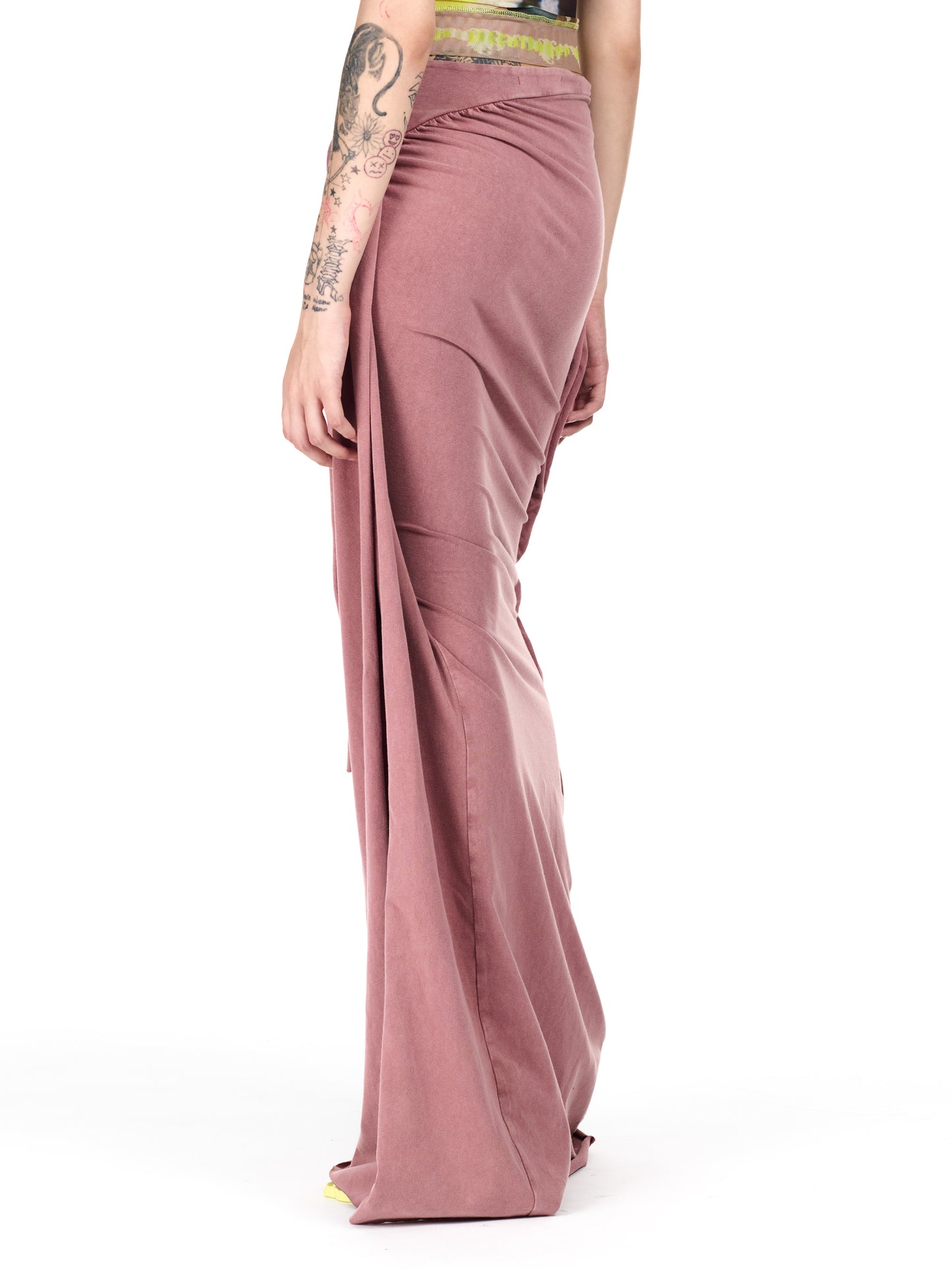 Ottolinger Slitted Maxi Skirt Mauve Red