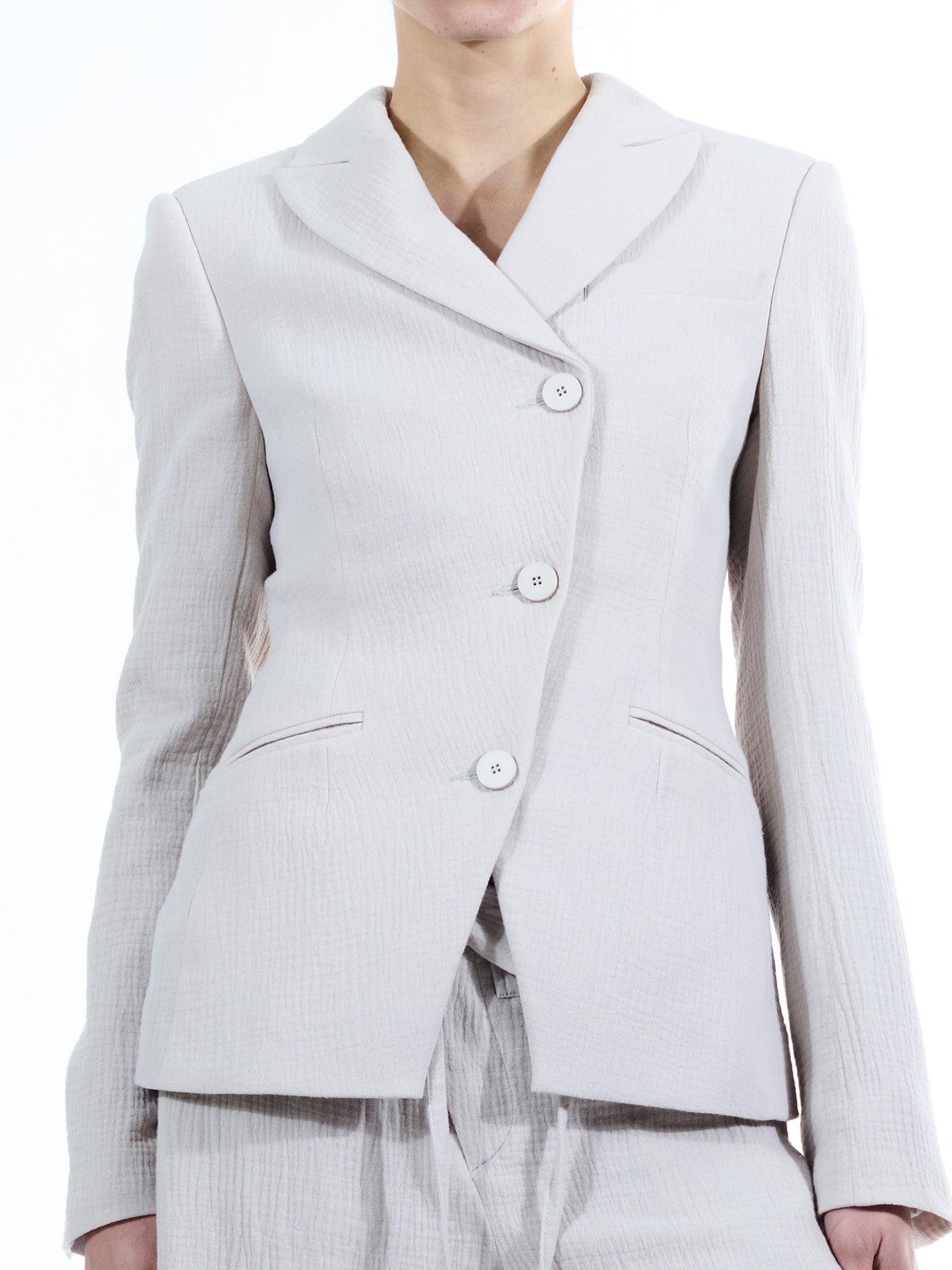 Ottolinger Fitted Mousseline Blazer Beige