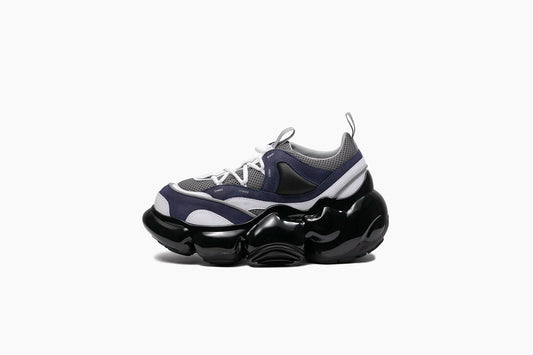 Grounds MOOPIE JAWS Night Gray & Black Sneakers