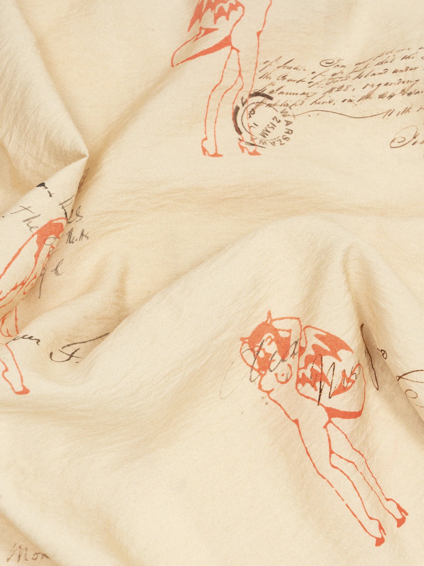 MISBHV Devil&Angel Shorts Poscard Beige