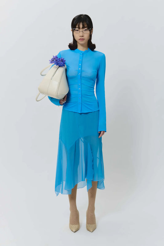 AVAVAV Draped Skirt Blue
