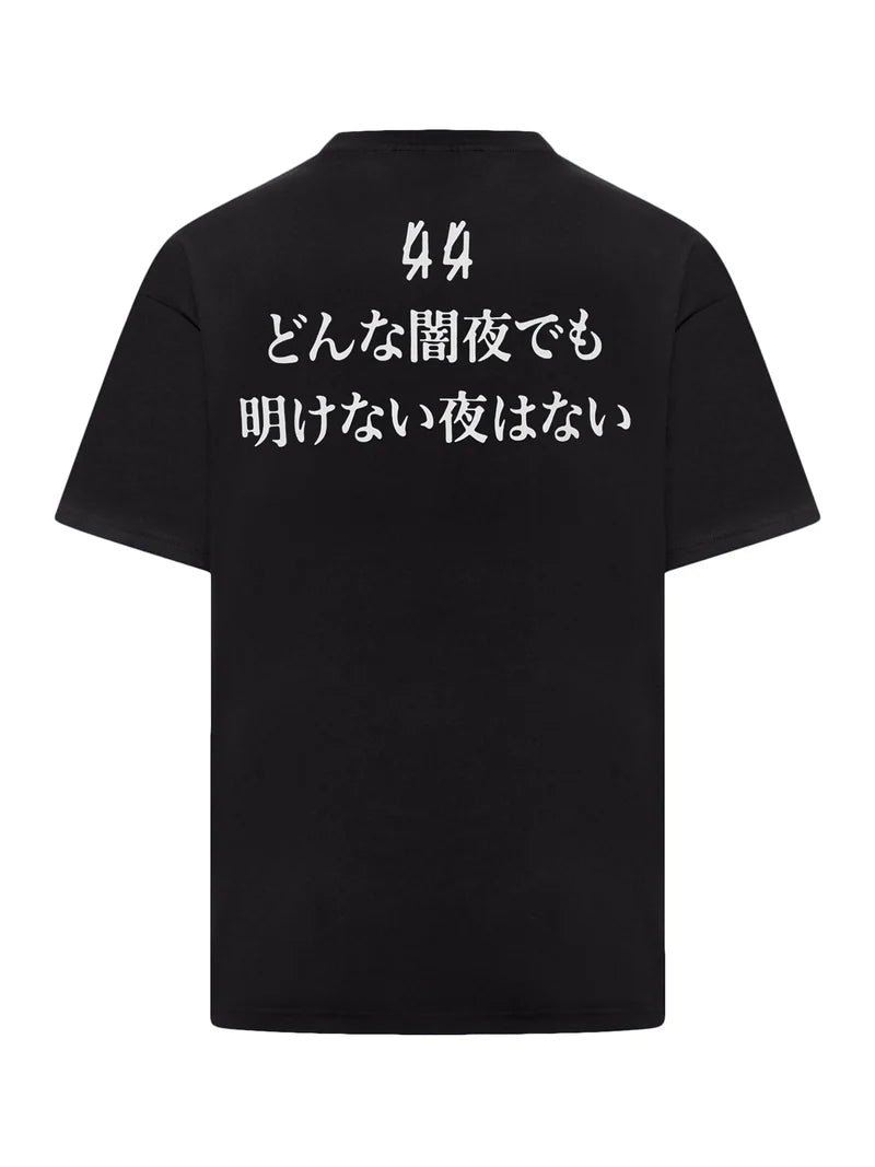 44Label Faded Gen Tee Black