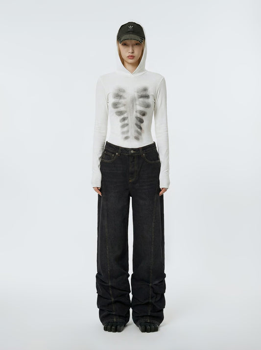 AVAVAV Hooded Top Printed X-Ray White