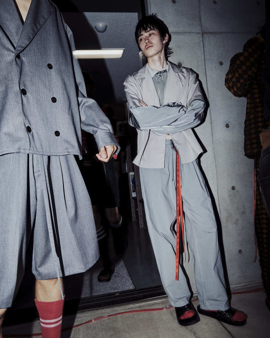 Cognomen Double Breasted Gray Shirt Jacket