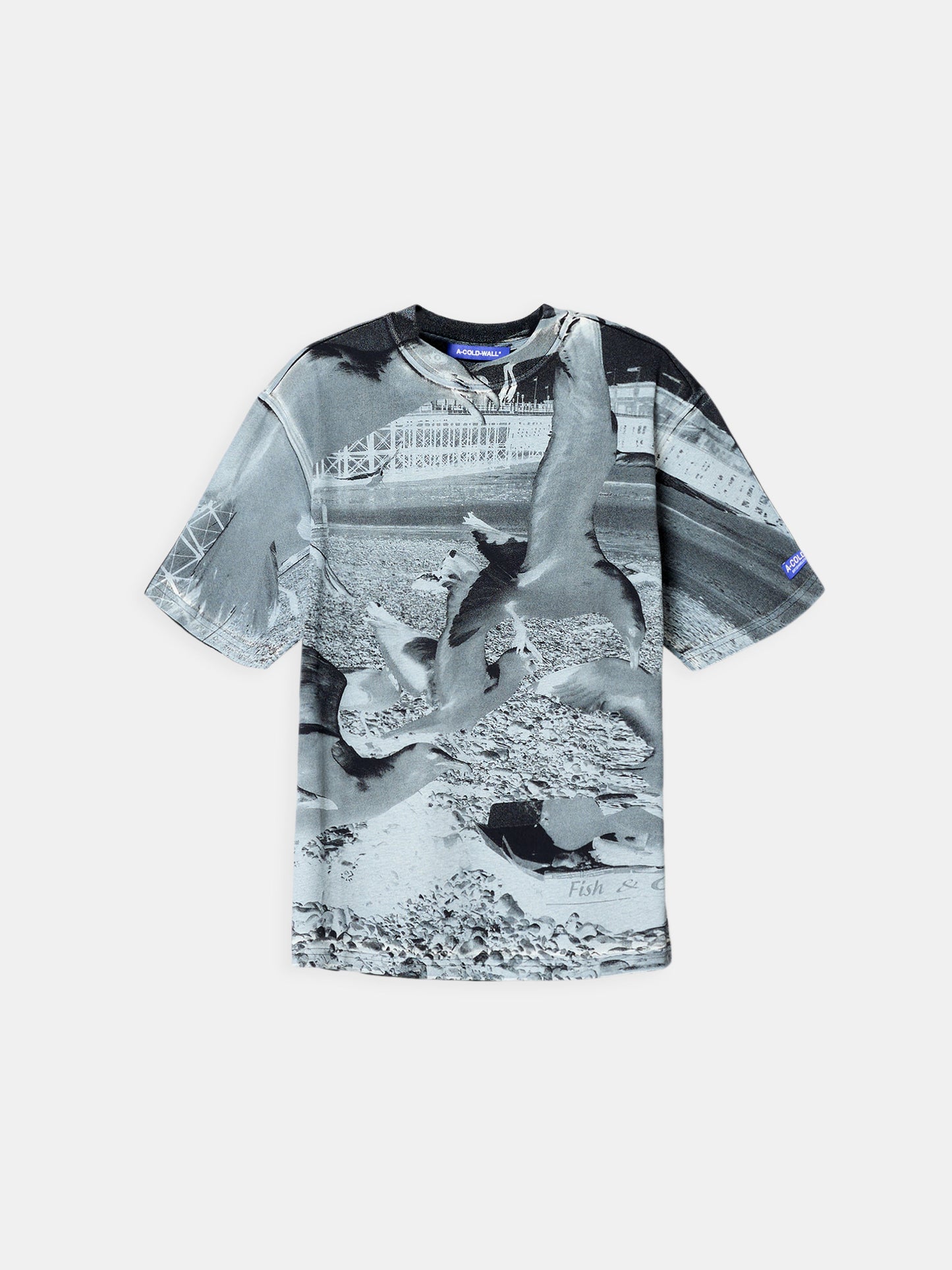 A Cold Wall Seagull Beach T-Shirt Onyx