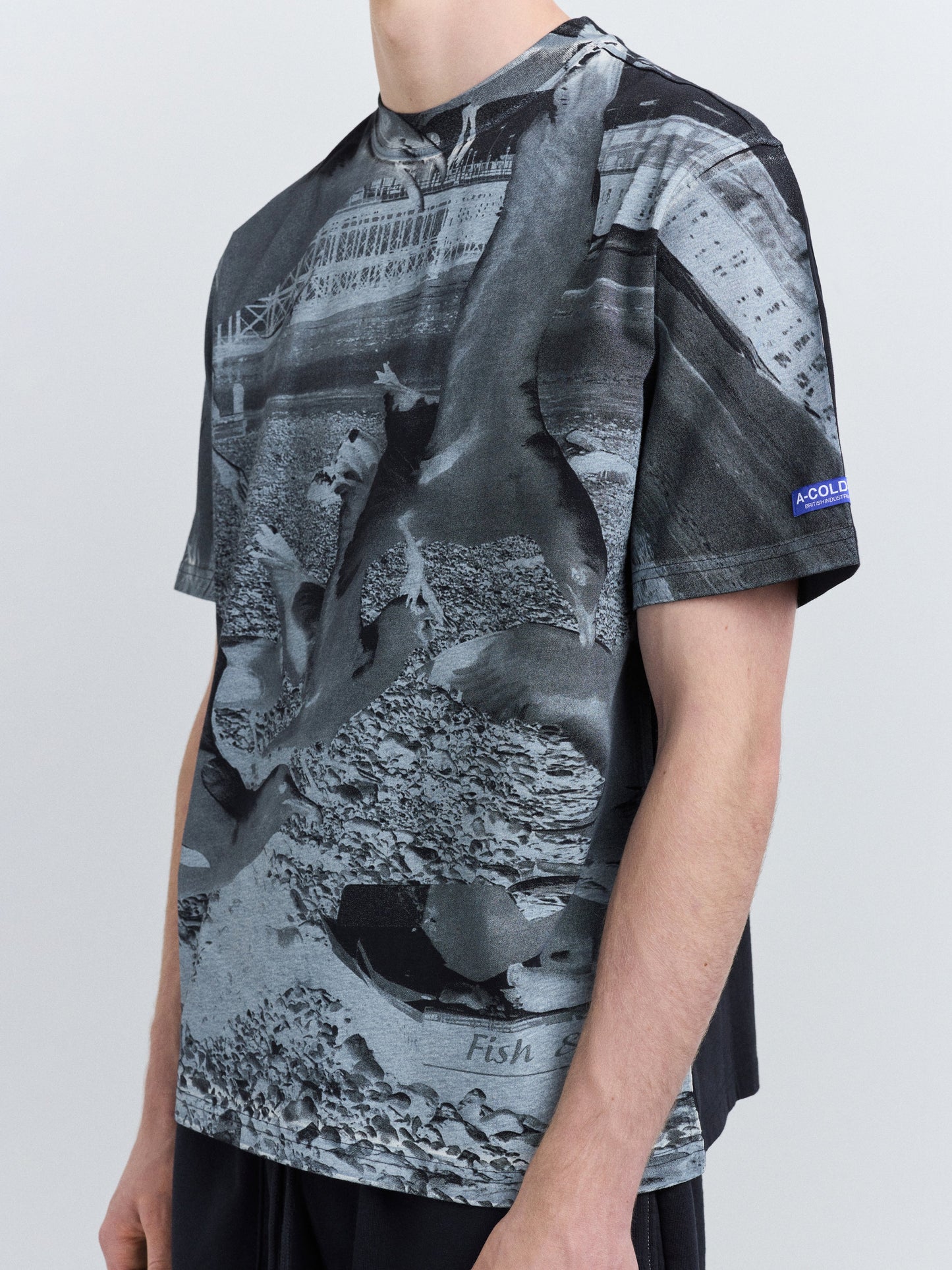 A Cold Wall Seagull Beach T-Shirt Onyx