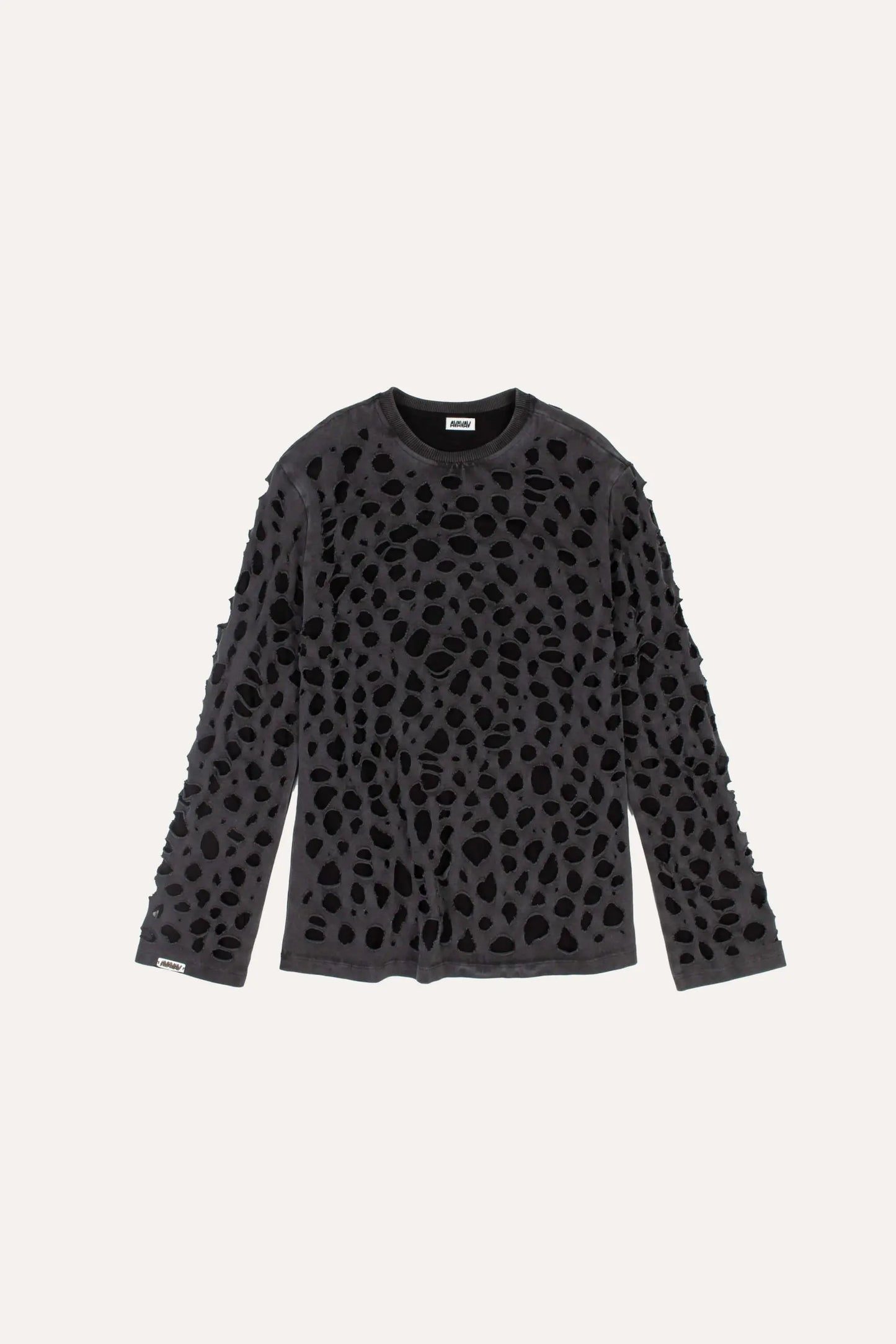 AVAVAV Distressed Longsleeve T-Shirt Black