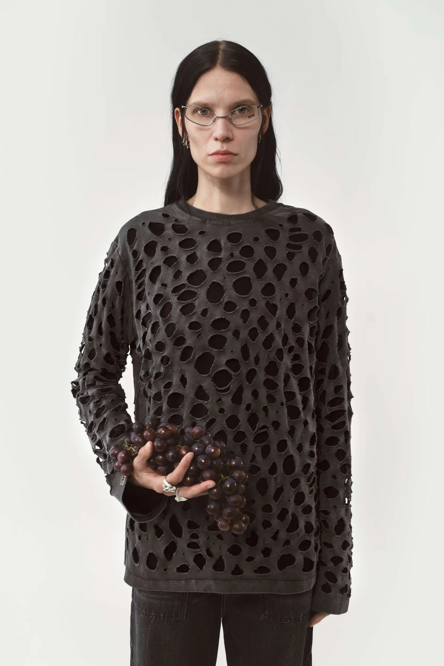 AVAVAV Distressed Longsleeve T-Shirt Black