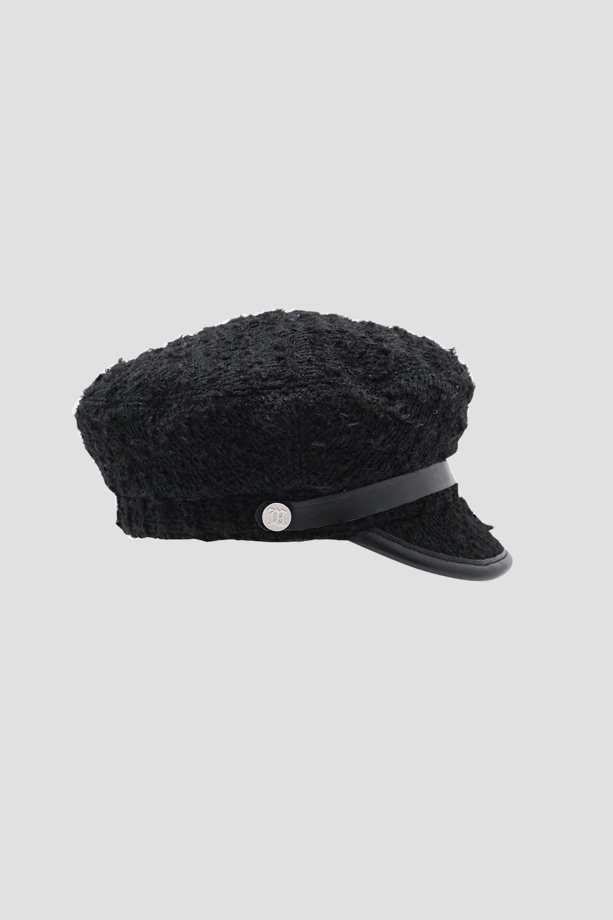 MISBHV Gavroche Tweed Cap BLACK
