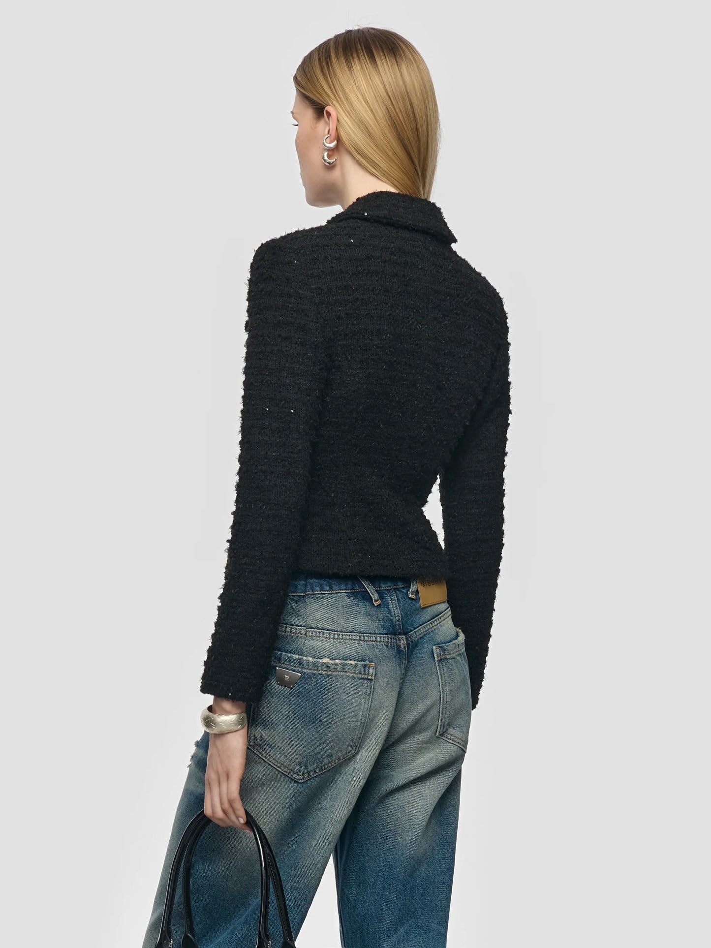MISBHV Tweed Blazer Black