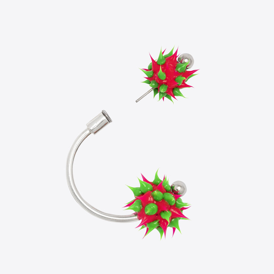 Angostura Spyke Piercing Earrings Silver