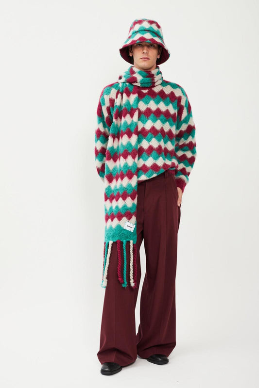 Bonsai Super Loose Fit Pant Red