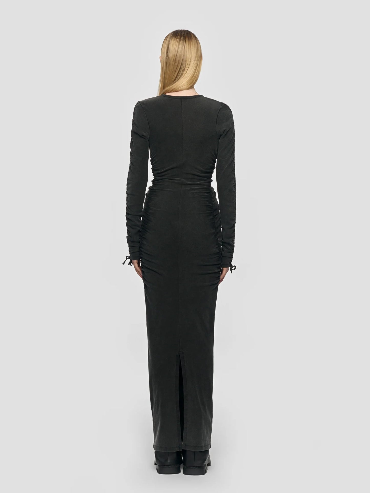 MISBHV Community Maxi Dress WashedBlack-Grey