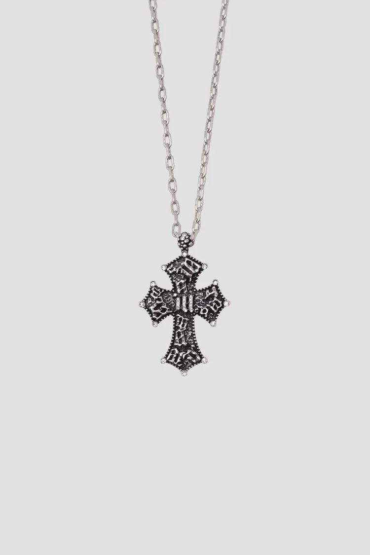 MISBHV Preacher Vintage Chain Necklace Silver