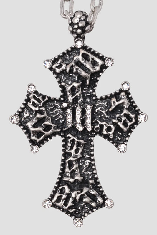 MISBHV Preacher Vintage Chain Necklace Silver