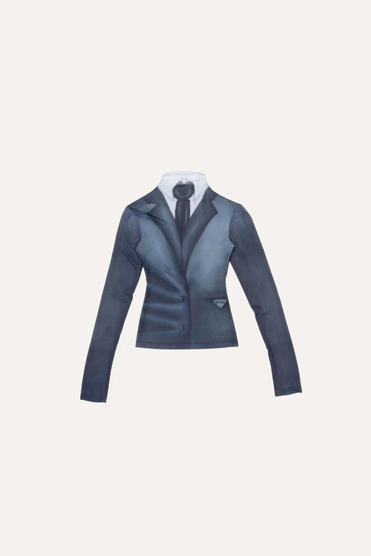 AVAVAV Turtleneck Top Printed Suit