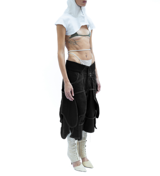 GERGIE by Giorgiandreazza Younis Black Work Short