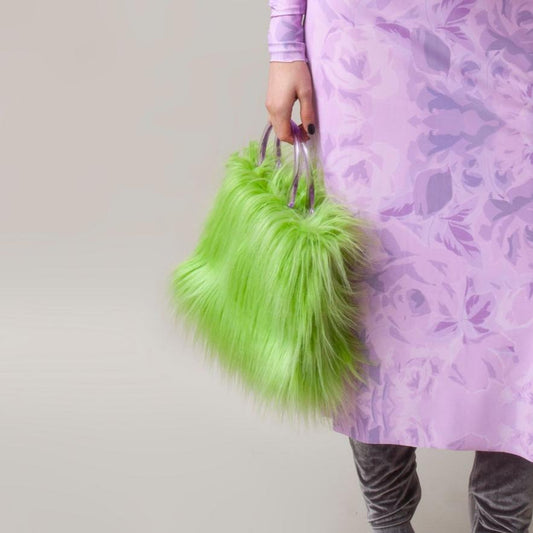Florentina Leitner Bess Fur Bag Green