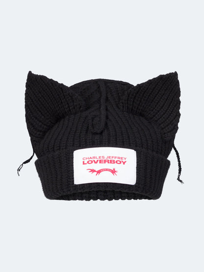 Charles Jeffrey LOVERBOY Chanky Ears Beanie Black