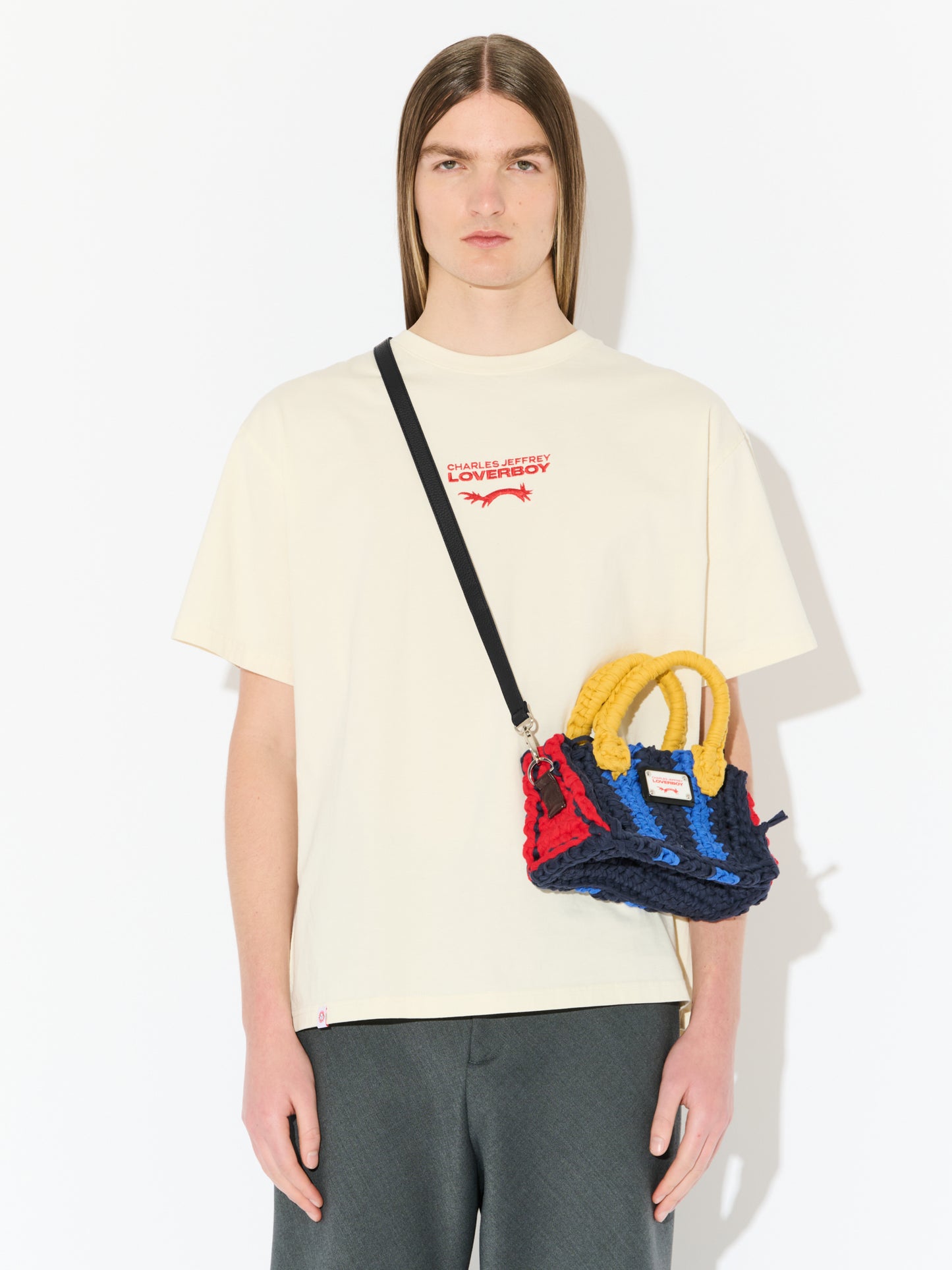 Charles Jeffrey LOVERBOY Petite Bucket Bag Blue