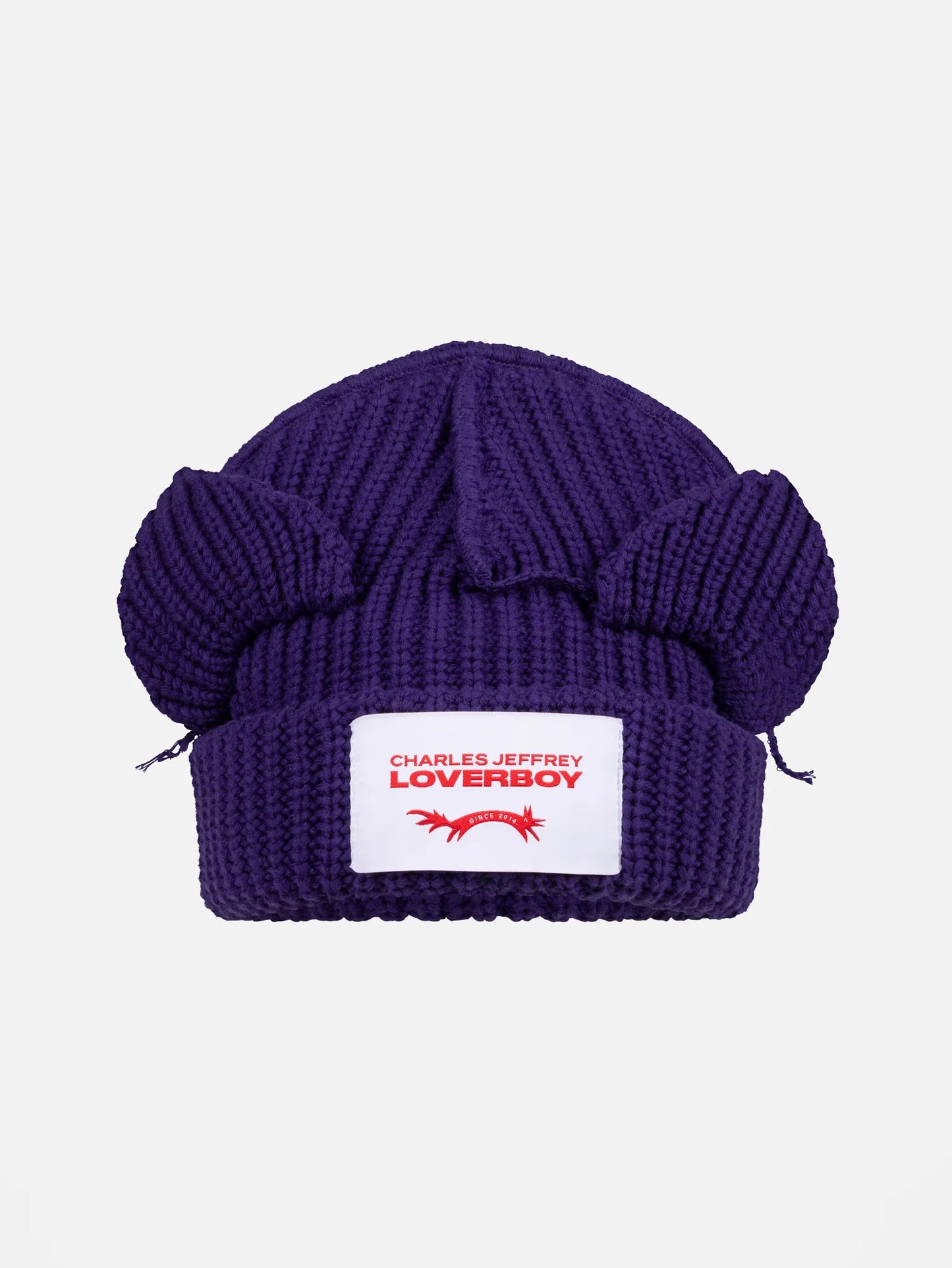 Charles Jeffrey LOVERBOY Chunky Ears Beanie Purple