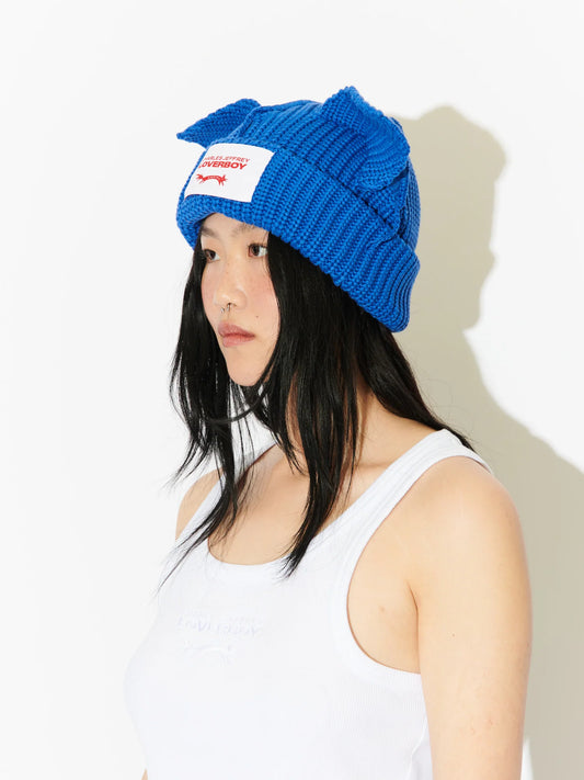 Charles Jeffrey LOVERBOY Chunky Ears Beanie Blue