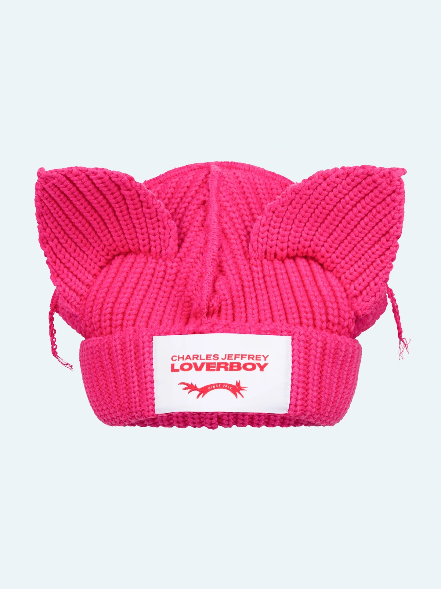 Charles Jeffrey LOVERBOY Chunky Ears Beanie Pink