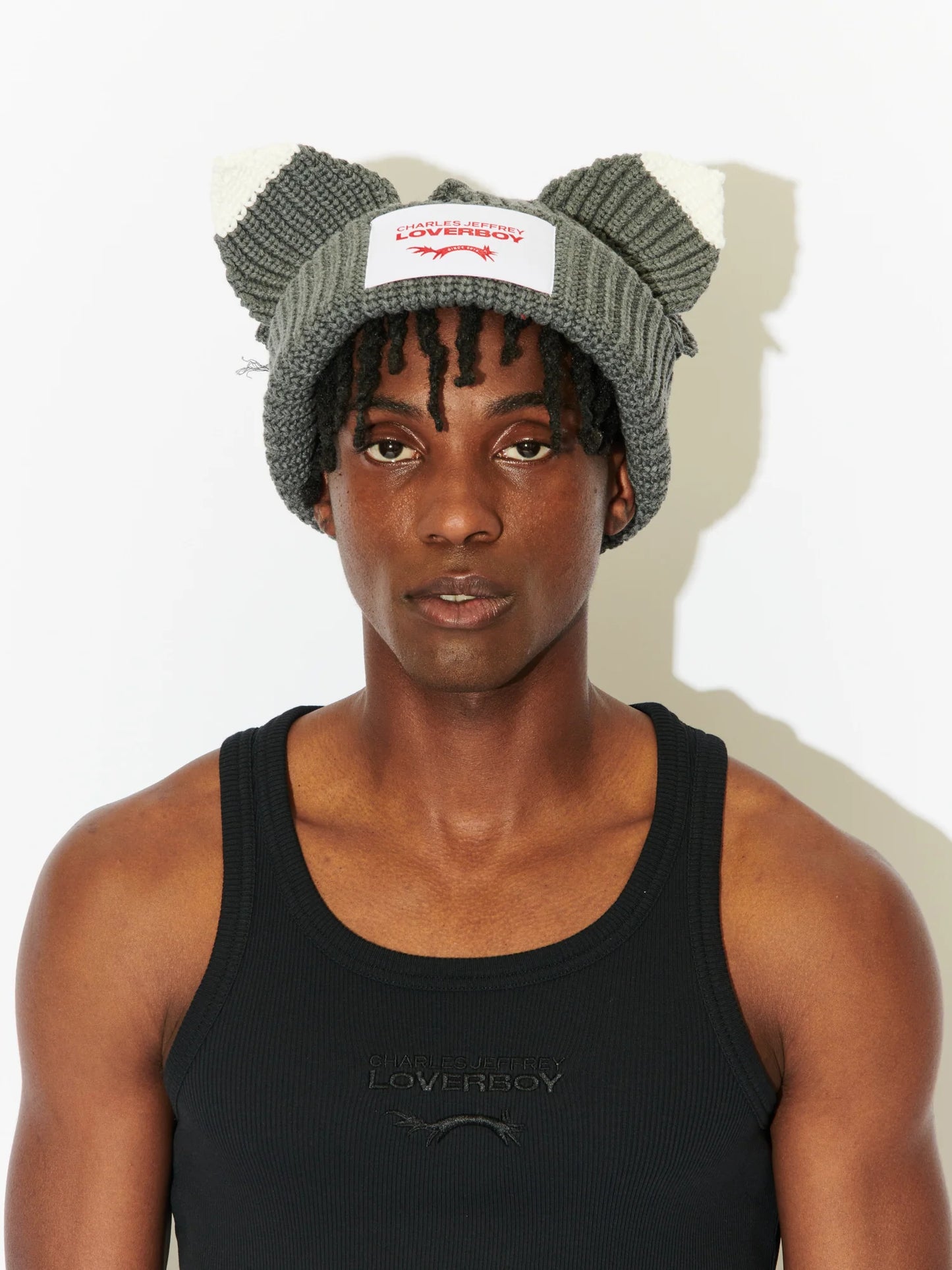 Charles Jeffrey LOVERBOY Chunky Ears Beanie Grey