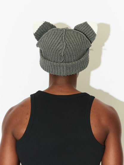 Charles Jeffrey LOVERBOY Chunky Ears Beanie Grey
