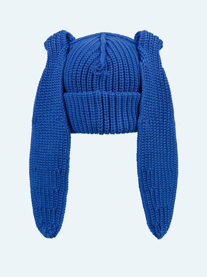Charles Jeffrey LOVERBOY Chunky Rabbit Beanie Blue