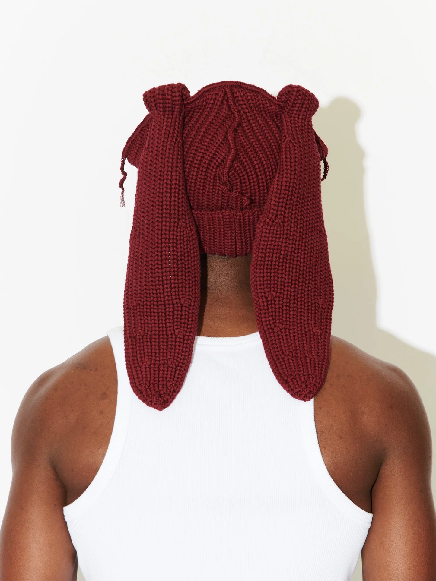 Charles Jeffrey LOVERBOY Chunky Rabbit Beanie Red
