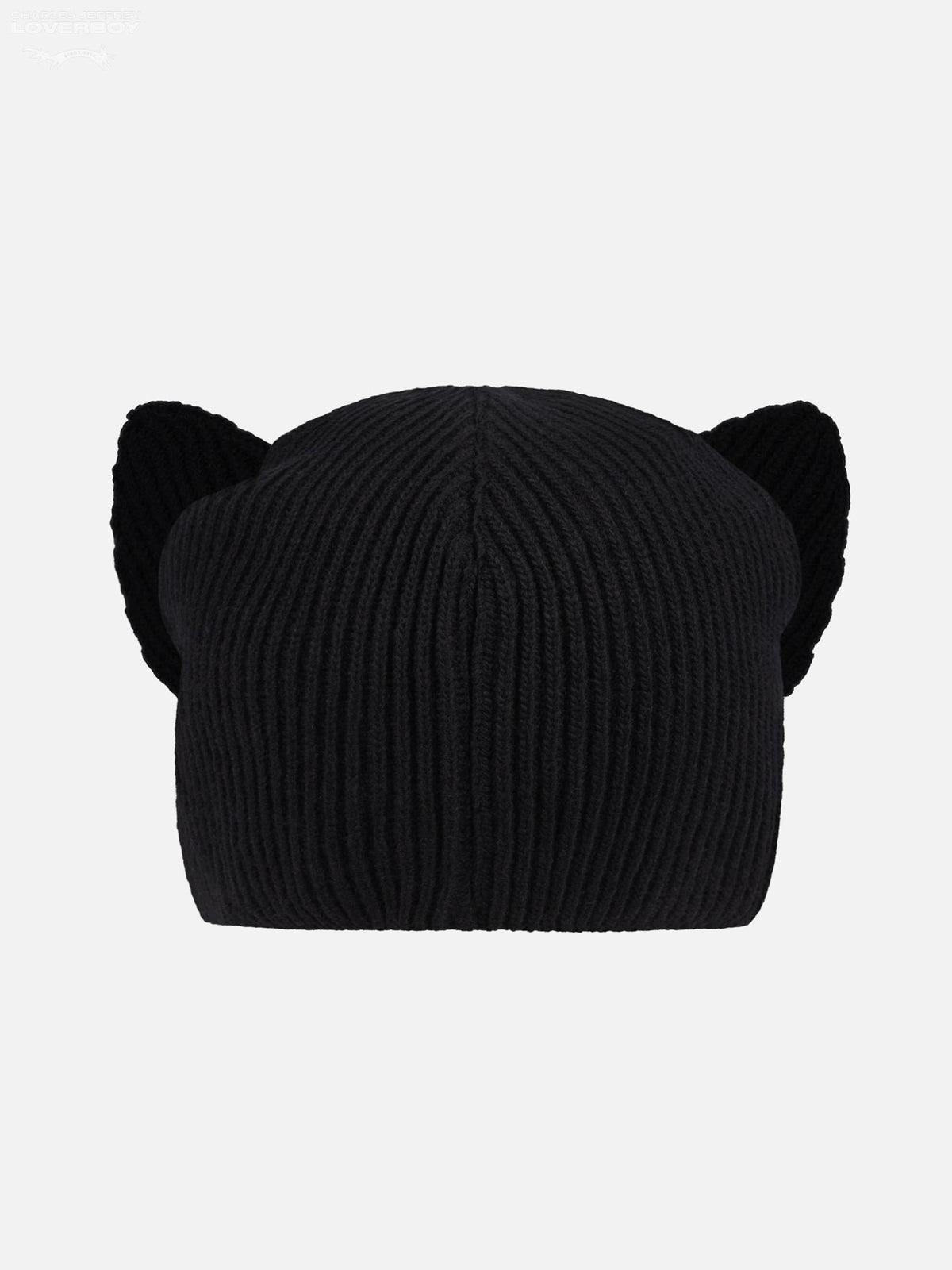Charles Jeffrey LOVERBOY Ears Rib Beanie Black