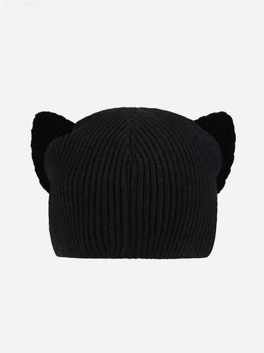 Charles Jeffrey LOVERBOY Ears Rib Beanie Black