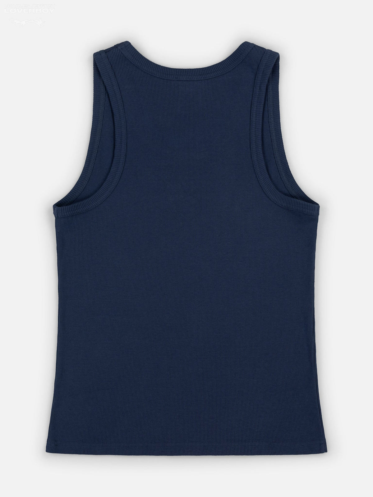 Charles Jeffrey LOVERBOY Knitted Logo Tank Top Blue