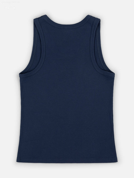 Charles Jeffrey LOVERBOY Knitted Logo Tank Top Blue