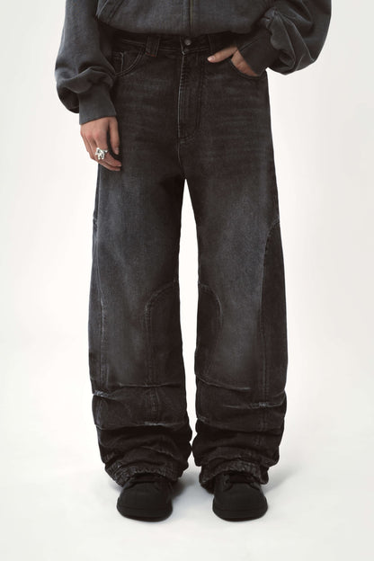 AVAVAV Smock Detailed Jeans Stonewash Black