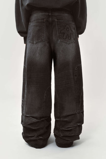 AVAVAV Smock Detailed Jeans Stonewash Black