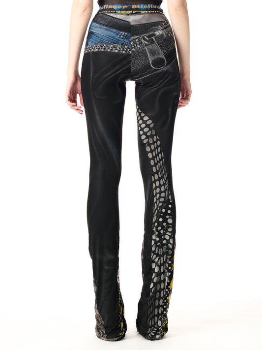 Ottolinger Mesh Pants Print Black