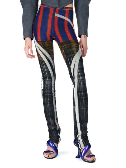 Ottolinger Mesh Pants Racing Plaid Print