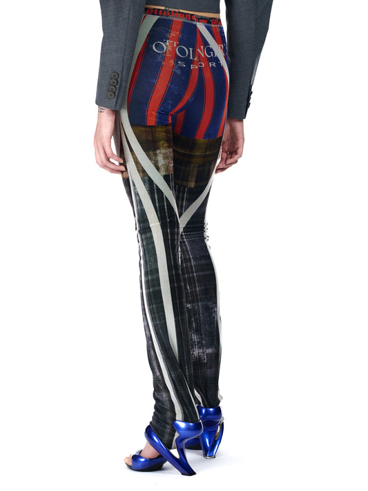 Ottolinger Mesh Pants Racing Plaid Print
