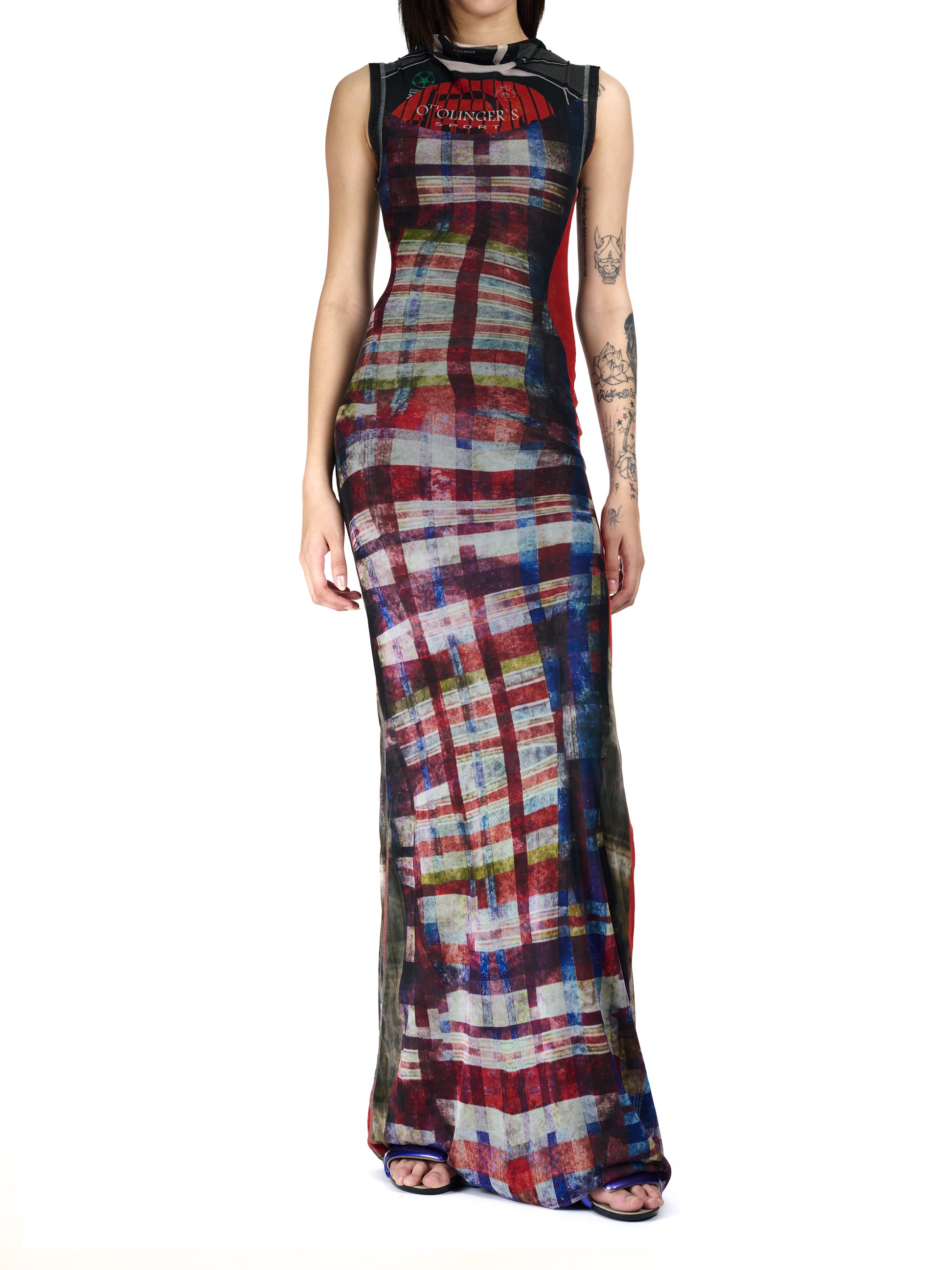 ottolinger multicolor mesh maxi dress Mesh Maxi Dress