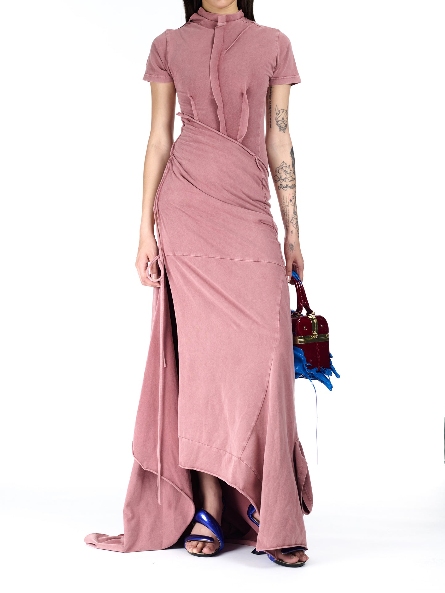 Ottolinger Adaptive Maxi Dress Mauve Red