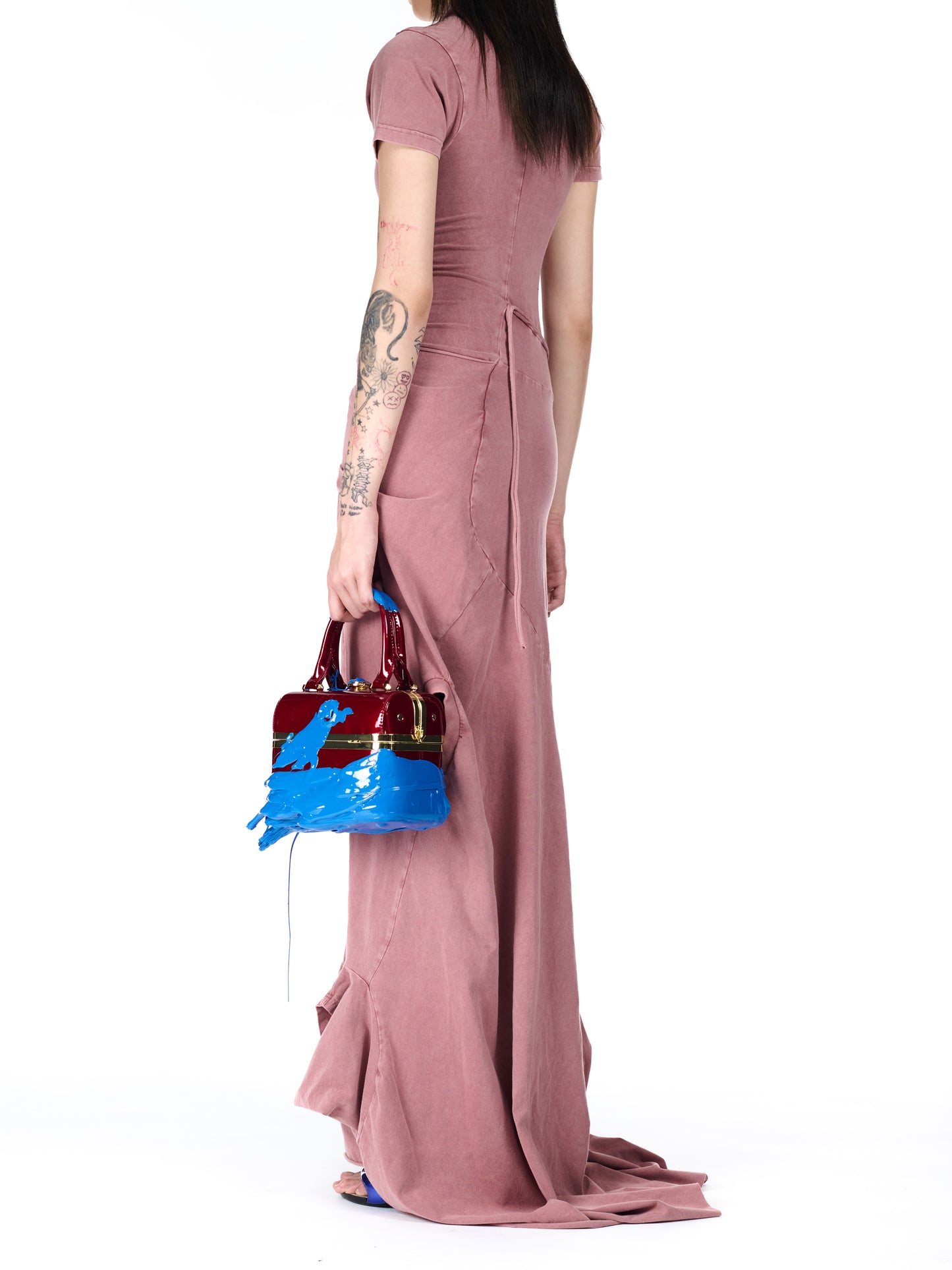 Ottolinger Adaptive Maxi Dress Mauve Red