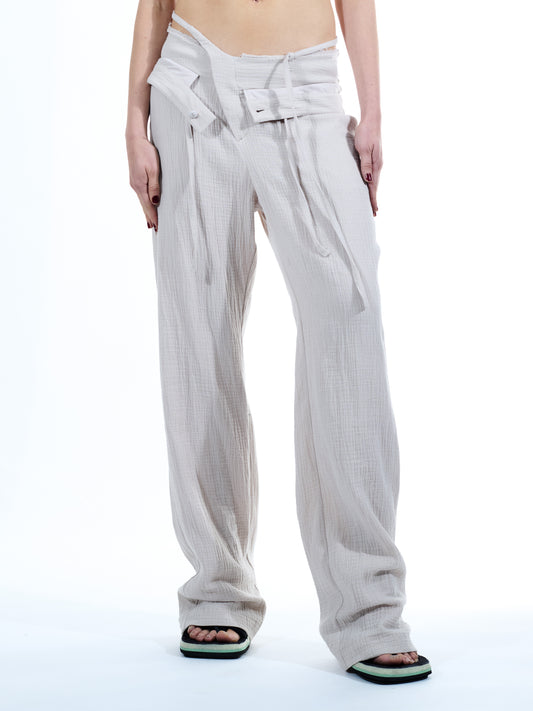 Ottolinger Double Fold Mousseline Suit Pant Beige